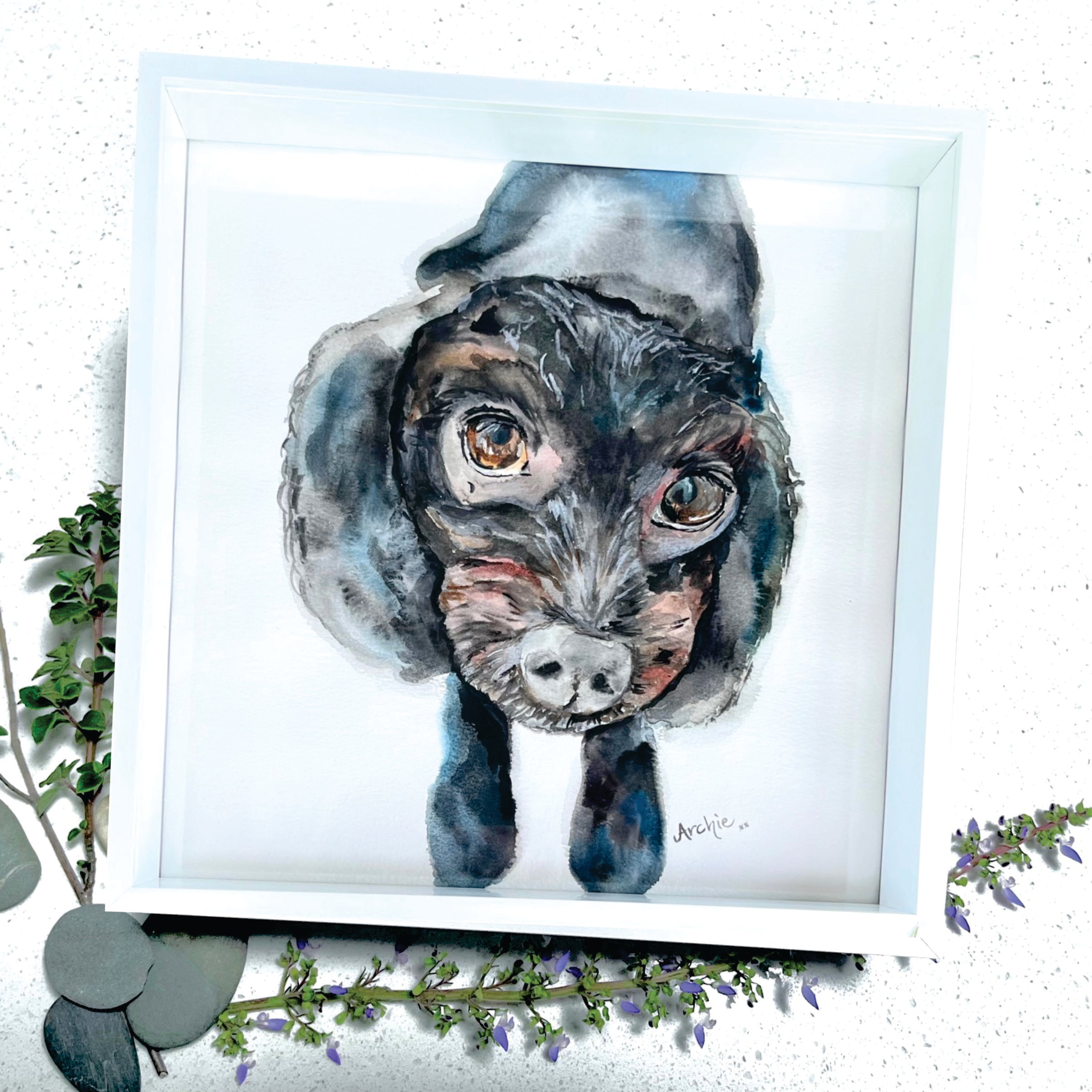 Custom Commission Dog Portrait